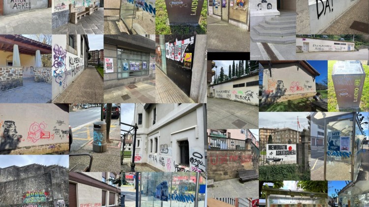 EAJ-PNV denuncia el deterioro de la imagen de Laudio por pintadas, suciedad y falta de mantenimiento