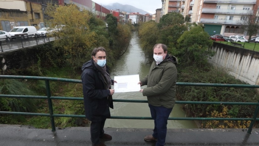 URA y el Ayuntamiento de Laudio impulsan las obras de defensa ante inundaciones en Altzarrate y San Juan