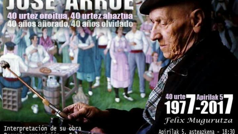 Charla en Laudio con motivo del 40 aniversario de la muerte del pintorJose Arrue